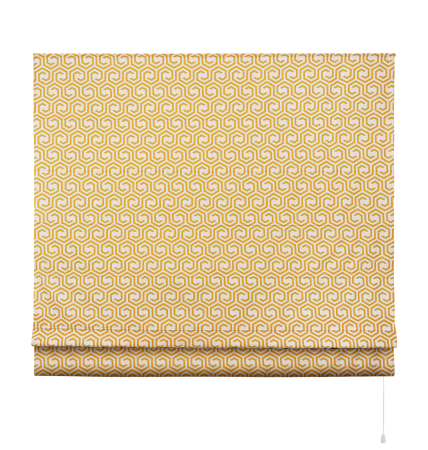 Римские шторы Labyrinth на веревочном механизме с принтом