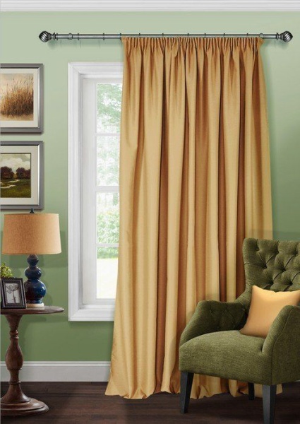 Штора на тесьме 200х300 см Blackout-S цвет абрикосовый