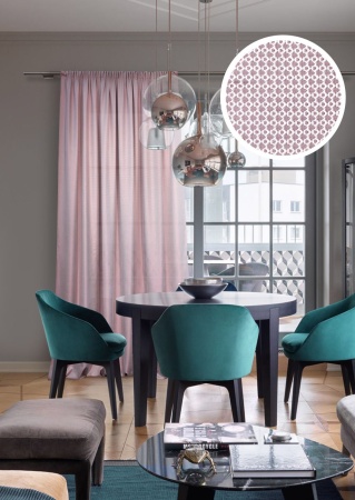 Штора на тесьме "Davos" 170х280 сиреневый