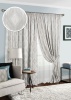Комплект штор на тесьме "Allegro" 2 шторы 200х270, тюль 450х270 серый