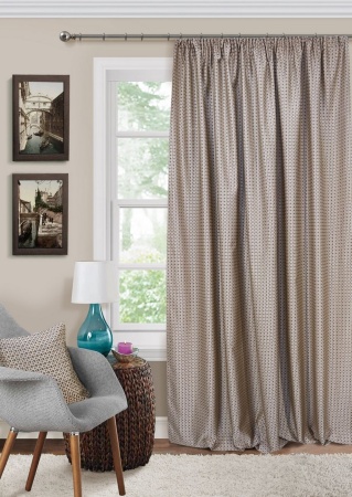 Портьера на тесьме "Morze" 200х270 беж