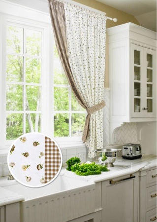 Штора на тесьме "Karen" 175x175 цветная