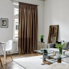 Портьера на тесьме "Lindor" 250x300 см коричневая