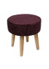 Пуф Barhan круглый, цвет винный