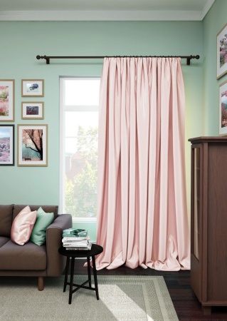 Портьера на тесьме "Avery" 200х280 розовый