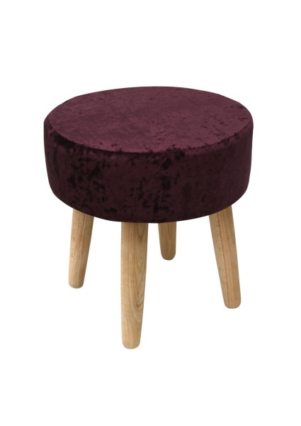 Пуф Barhan круглый, цвет винный