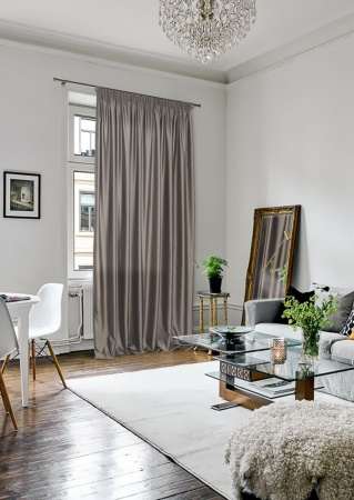 Портьера на тесьме "Lindor-SH" 200х280 серый