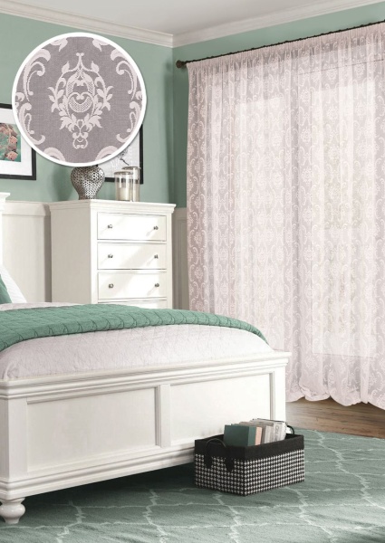 Тюль на тесьме 300х275 см Amanda цвет бледно-розовый