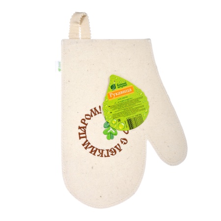 Рукавица для сауны С легким паром "Банные штучки", войлок, 100% шерсть