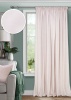 Штора на тесьме 200х270 Pudra с подхватом цвет бледно-розовый
