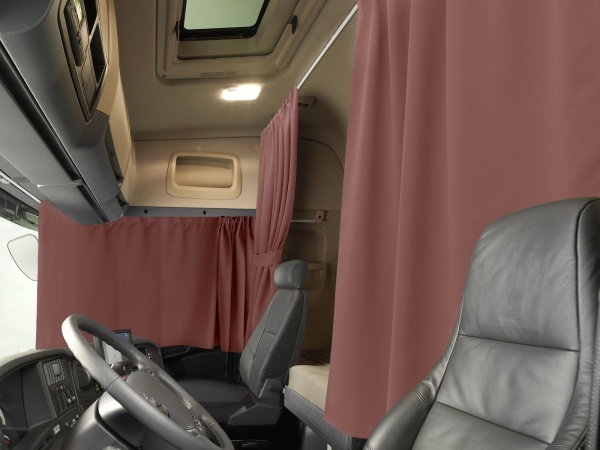 Комплект автоштор и карнизов Блэкаут - авто XLK 480х100/240х160 (цвет: Кофе с молоком)