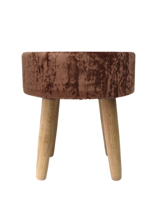 Пуф Barhan круглый, цвет терракотовый