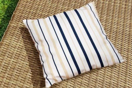 Подушка декоративная на молнии 40х40 см Blue Rain полоски