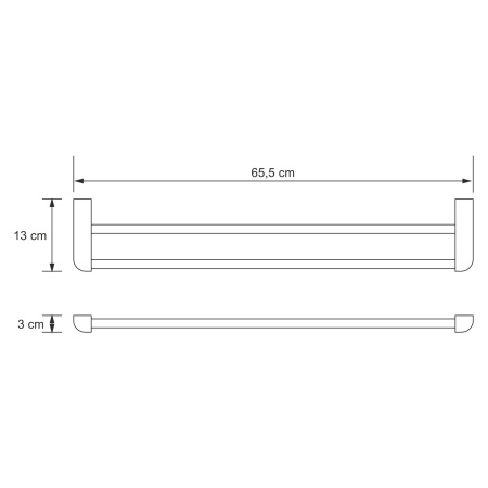 Держатель полотенец двойной Kammel K-8340WHITE