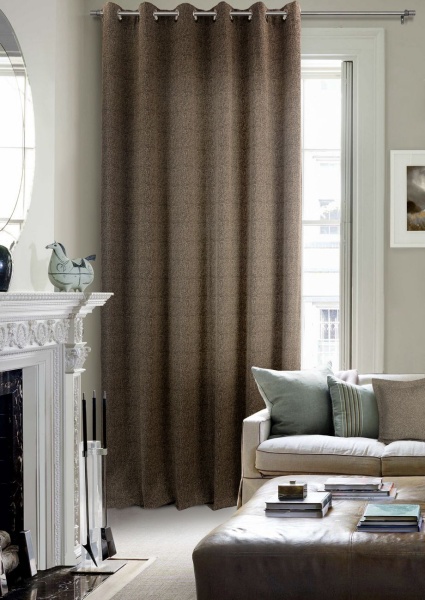Штора на люверсах 200х260 см Ливит цвет черно-бежевый
