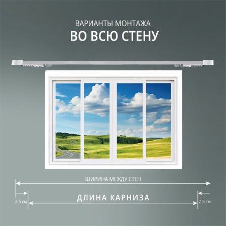Электрокарниз скрытого монтажа для натяжных потолков Роксимо Зигби Roximo Zigbee белый