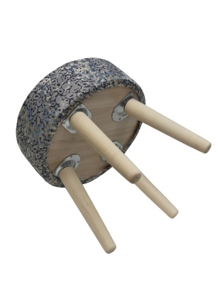 Пуф Stone круглый, цвет синий