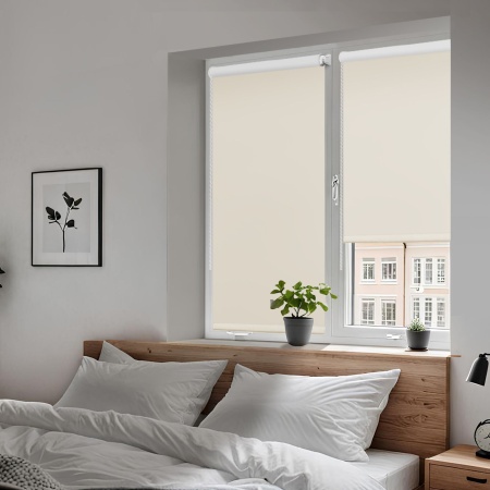 Рулонные шторы блэкаут Lux цвет капучино Рулонные шторы блэкаут Lux цвет капучино