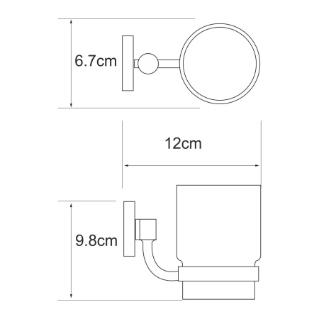 Подстаканник одинарный Rhein K-6228