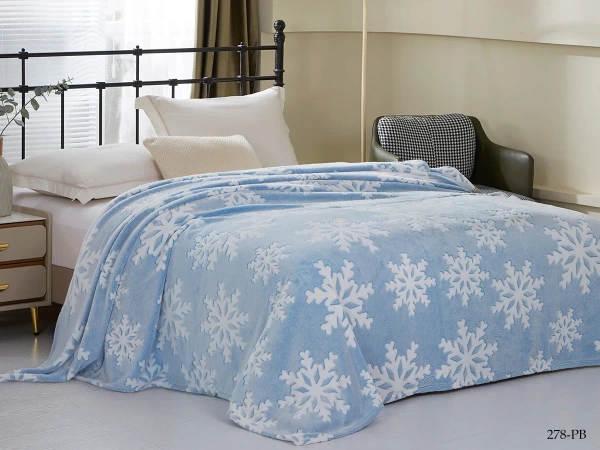 Плед CL HOME BAMBOO 150х200 см полуторный цвет голубой