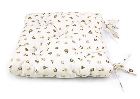 Подушка на стул с завязками 40x40 см Karen с принтом