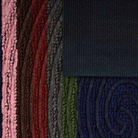 Коврик VORTEX придверный рельефный 40х60 COMFORT цвет синий