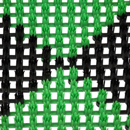 Коврик Vortex без подложки 42х56 ТРАВКА цвет черно-зеленый