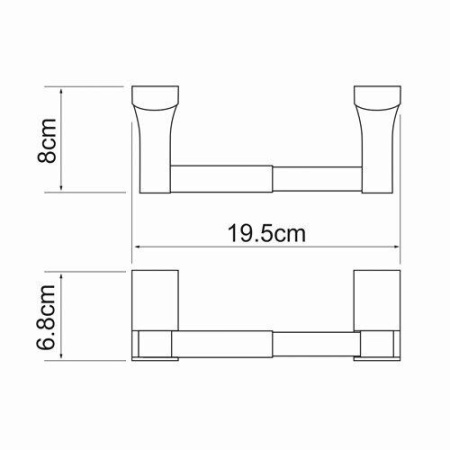Держатель туалетной бумаги Exter K-5222
