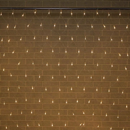 Электрогирлянда светодиодная Vegas Сеть теплый 1.5 м Электрогирлянда светодиодная Vegas Сеть теплый 1.5 м