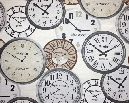 Штора "Релой Reloj" на тесьме 136х280