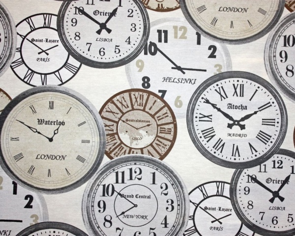 Штора "Релой Reloj" на тесьме 136х280