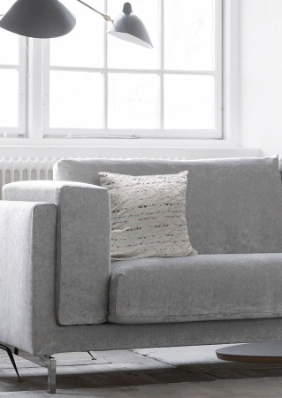 Подушка декоративная на молнии 40х40 см Rosemary цвет серебристо-серый