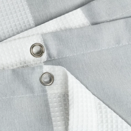 Шторка для ванной Fixsen Vafel, серая