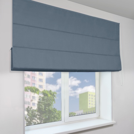 Римская штора, Флавия Blackout на цепочном механизме, цвет темно-серый