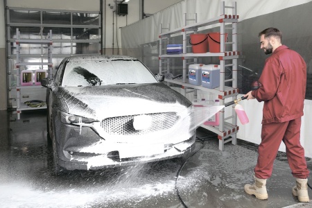 Стеллаж одноярусный В-132 цвет серый/красный Стеллаж одноярусный В-132 цвет серый/красный