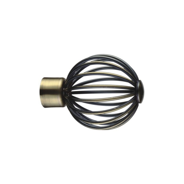 Наконечник "Шар кованый", Золото антик , Ø25мм