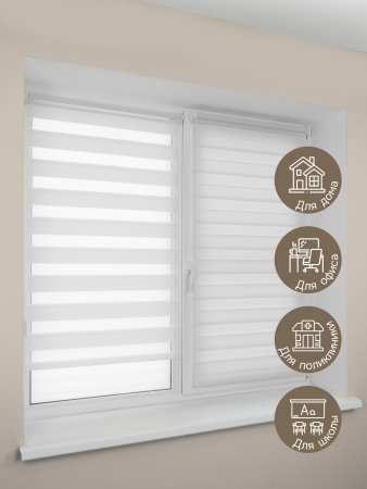 Миниролло "День-Ночь", белый