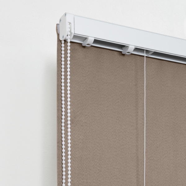Римская штора с бахромой, Флавия Blackout на ЦМ, цвет бежевый