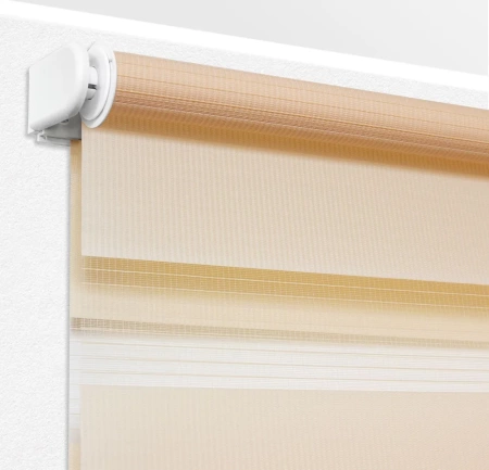 Рулонные шторы день ночь Канзас цвет персиковый