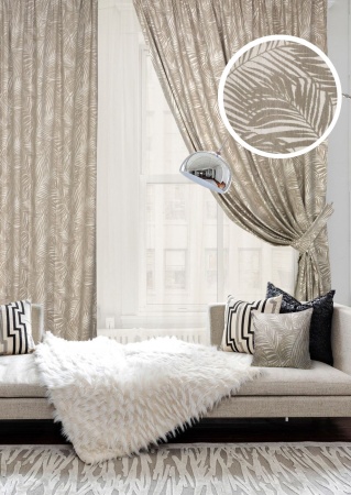 Комплект штор "Vidar" 2 шторы 200х270, тюль 450х270 беж