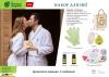 Набор "Подарок с любовью" для нее  в дерев. коробочке (мочалка, шапочка для душа, пемза, масло эф. 2х15мл "Мята", "Апелисин") "Банные штучки"