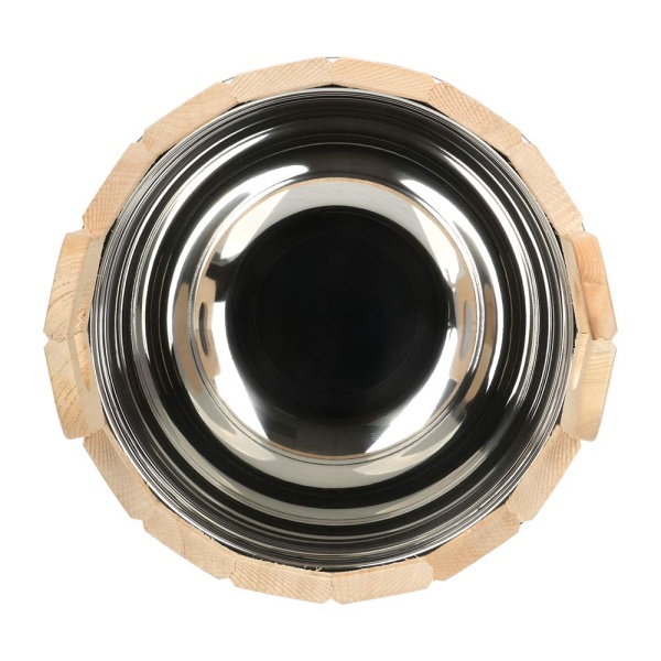 Ушат "шайка", 10 л, с нержавеющей вставкой, липа "Банные штучки"