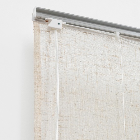 Римская штора с помпонами, Сидней цвет бежевый