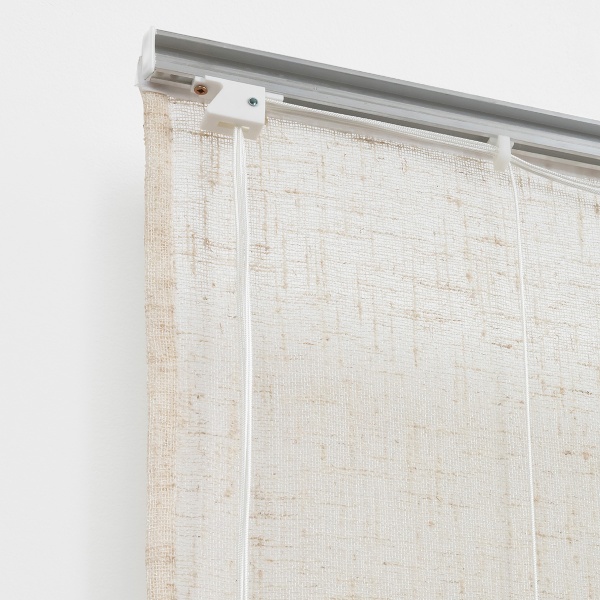 Римская штора с помпонами, Сидней цвет бежевый