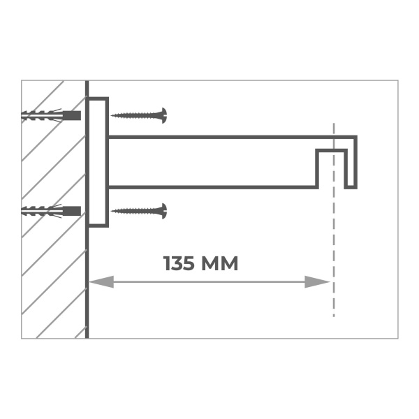 Карниз однорядный Хай-тек Белый 240 Лайн