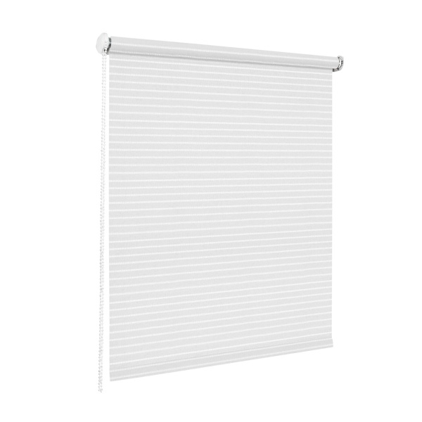 Рулонные шторы Страйп цвет белый
