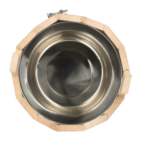 Запарник 12 л, "Цветы", с нержавеющей вставкой, система регулировки обручей, липа "Банные штучки"