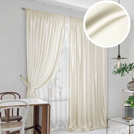 Комплект штор "Lindor-SH" 2 шторы - 220х270, тюль - 450х270 беж