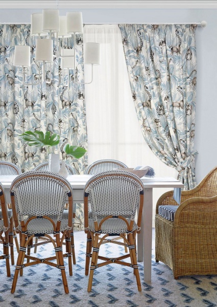 Комплект штор на тесьме "Lemur - ST" 2 шт. 136х270/тюль 450х270