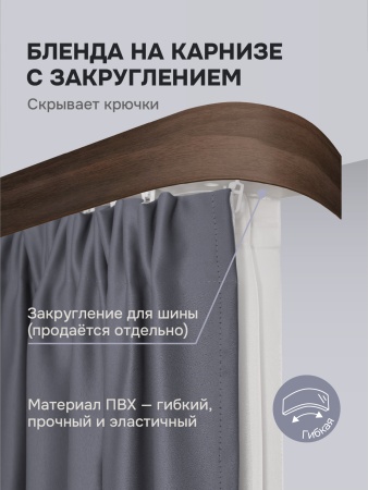 Багет для карниза 7 см, орех